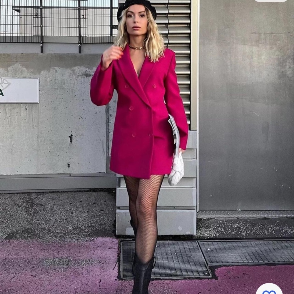 Zara Double BREASTED BLAZER DRESS NWT S - Picture 2 of 16